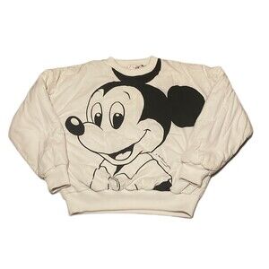 Mickey Mouse Sweater Size Large Reversible Rare 1980s Americanwear Disney